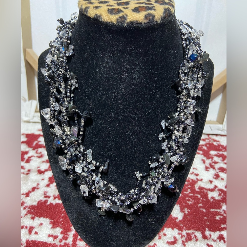 Multiple Beaded Strand Necklace. - image 1